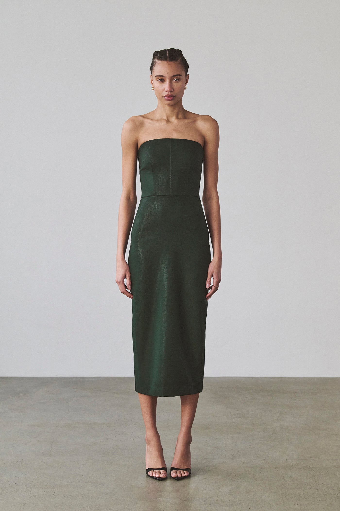 Lia Midi Dress - Tropical Wool